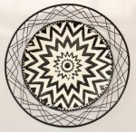 Black & White Metal Wall Hanging – 47CM