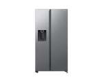 Samsung 617L Silver SIDE BY SIDE Fridge Freezer Plumbed - RS65DG54R3S9FA