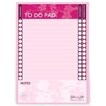 Ashton And Wright - Cherry Blossom - A5 To Do Pad daily Schedule Planner desk Pad - 60 Sheets - 80GSM - Made In UK