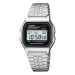 Casio Retro Digital Silver Stainless Steel Men's Watch A159W-N1DF