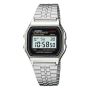 Casio Retro Digital Silver Stainless Steel Men's Watch A159W-N1DF