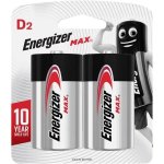 Energizer Max: D - 2 Pack