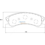 Stone Brake Pad Set Front SP33180