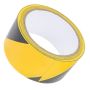 Black Yellow Striped Adhesive Safety Barrier Tape 48MM X 18M For Floor