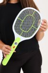 Rechargeable Electric Mosquito Zapper Racket With LED Light