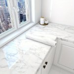 Elegant Marble Self-adhesive Wallpaper 40.01CM X 100.0CM - Waterproof & Oil Resistant Ideal For Kitchen Tiles Cabinets & Counter