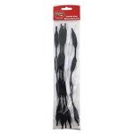 Crazy Craft Chenille Stick 12MM Set Black White 9 Piece