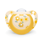 Nuk Silicone Star Soother 18-36 Months Sunflowers