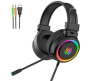 Gaming Headphones USB Over-ear For PC Headphone Microphonewith Rgb LIGHT-V5