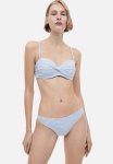 Bikini Bottoms - Light Blue white Striped