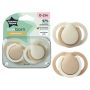 Tippee Newborn Soother 2 Pack 0-2 Months With An Extra Small Baglet And Shield To Fit Tiny Mouths - Assorted
