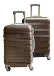 Smte 2 Piece Premium Luggage Set Brown With Keychain