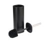 Toilet Brush Holder Set. Square. Black. Stainless Steel Inner