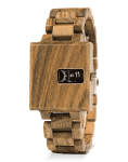 Square Quality Men Verawood Sandalwood Quartz Watch
