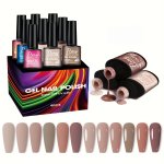 9PCS SET Gel Nail Polish Gift Set With Base Coat Top Coat Matte Top Coat Gel Polish Nail Polish Soak Off Uv Gel For Nail