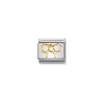 Classic Elegance Gold Bow Link