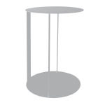 Lucy Side Table - Light Grey Ferro Tex
