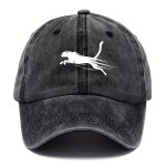 1PC Retro Fashion Printed Peaked Cap Simple Cool Cotton Dad Hat Men's Baseball Cap