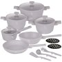 Berlinger Haus Taupe Collection 15 Piece Titan Non-stick Cookware Set BH8111