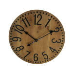 Round Natural Wood Wall Clock SGN2684