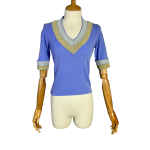 Knitted Vneck Top - M