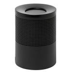 Full Steel Litter Bin – Wide – Square Punch – Swivel Funnel Top Lid And Bin Liner – 771BL