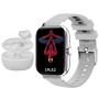 1.83 HD Smartwatch Auto-pair Bluetooth Earphones Set Dual Straps Weather