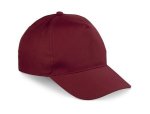 5 Panel Structured Peak Cap Maroon