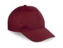 5 Panel Structured Peak Cap Maroon