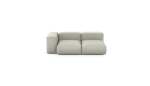 Two Module Chaise Sofa - Linen - Stone - 199CM X 115CM