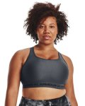 Women's Armour Mid Crossback Sports Bra - Pitch Gray Sm
