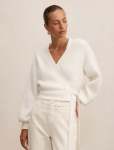 Mollie Tie Wrap Cardigan - XL Cream