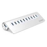 Orico 10 Port USB3.0 Hub Aluminium Silver