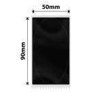 NB764 - - M2 M3 - 50X90MM - 85 Glossy Black Oval Labels