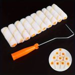 Paint Roller Kit Small Paint Roller With Covers MINI Paint Roller With Long Roller Frame Paint Roller For Painting Walls Wall Pa