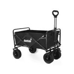 Totai Heavy-duty Foldable Trolley Black All-terrain Wheels Telescopic Handle