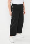 Calvin Klein Plus Logo Tape Wide Leg Jog Pants - Ck Black