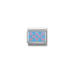 Composable Classic Link Pink Dots With Light Blue Background