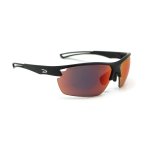 Dawn Sport Sunglasses Matt Black Frame Aura HD Red Lens