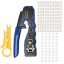 RJ45 Crimping Tool For Pass-through Connector Combo