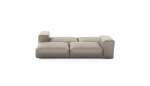 Double Lounger - Velvet - Stone - 241CM X 168CM