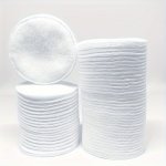 100PCS Disposable Cotton Pads Round Makeup Remover Pads 3-LAYER Thickened Facial Cleansing Puffs Gentle Exfoliation For All Skin