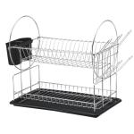 2 Tier Dish Rack Black DDCAT201PPBK