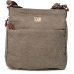 London Canvas Classic Cross-body Bag Brown Medium