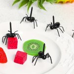 12PCS Ant-shaped Reusable Toothpicks - Perfect For Desserts Appetizers & Parties - Durable Plastic Fruit Forks