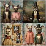 Tear Resistant Deco Print Quirky Dogs 4'S