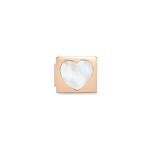 Composable Glam Link Heart Mother Of Pearl Rose