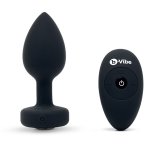 B-vibe - Vibrating Jewel Plug M/l Black Diamond