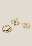 Multipack Rings-swirl - Gold