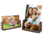 Photo Horizontal And Vertical Family Picture Frames 5X7 - Walnut Wood - 2 Pack